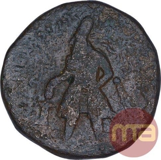 Copper Tetradrachma Coin of Vima Kadphises of Kushan Dynasty.