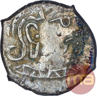 Rare Silver Drachma Coin of Kumaragupta of Gupta Dynasty .