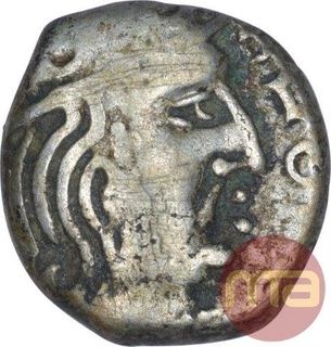 Silver Drachma Coin  of Kumaragupta of Gupta Dynasty.