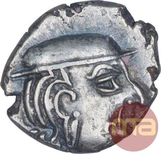 Silver Drachma Coin of Matrakas of Vallabhi.