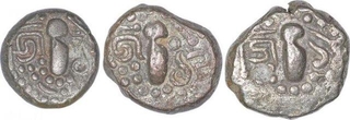 Silver Drachma Coins of Chalukyas of Gujarat.