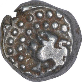 Silver Drachma Coin of Jaitra Simha of Chauhans of Ranthambhore.