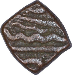 Copper Half Falus Coin of Jahangir of Ujjain Mint.