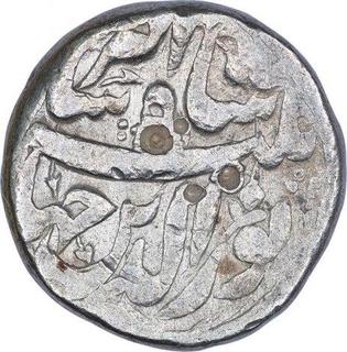 Silver One Rupee Coin of Jahangir of Patna Mint of Shahrewar Month.