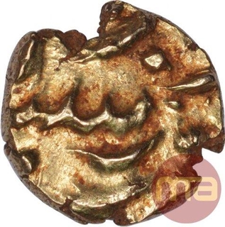 Gold Fanam Coin of  Muhammad Akbar II of Nawabs of Sira.