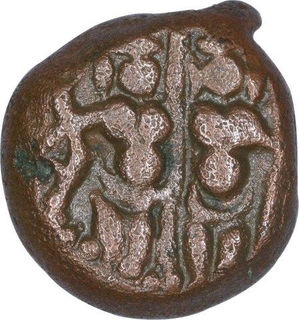 Copper Kasu Coin of Sasivarnadeva of Shivaganga Rajas.