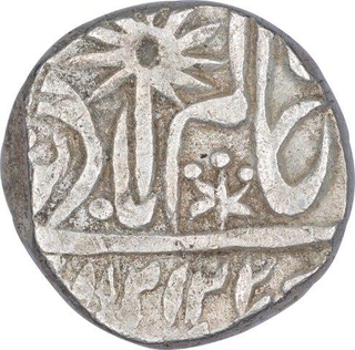 Silver One Rupee Coin of Chhatrapur State.