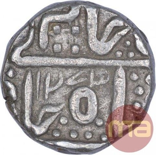 Silver One Rupee Coin of Malharnagar Mint of Indore State.