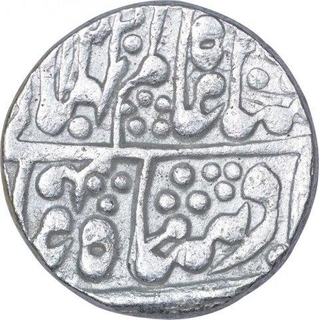 Silver One Rupee Coin of Jaipur State.