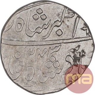 Silver One Rupee Coin of Ahmadabad Mint of Bombay Presidency.