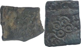 Copper Karshapana Coins of Damabhadra of Bhadra Mitra Dynasty.