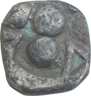 Punch Marked Silver Half Karshapana Coin of Panachala Janapada.