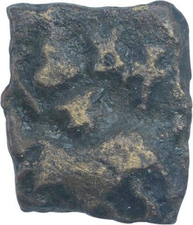 Rare Copper Unit Coin of Chimuka of Andra Region of Satavahanas.