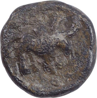 Lead Coin of Satakani I of Satavahana Dynasty.