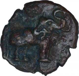 Copper Coin of Satakarni I of Satavahana Dynasty.