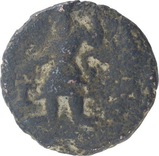 Copper Tetra Drachma Coin of Kushan Dynasty.