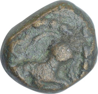 Copper Kakani Coin of Prabhakara Naga of Nagas of Padmavati.