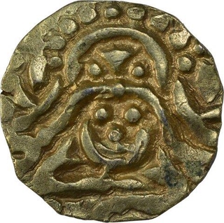 Rare Debase Gold Dinar Coin of Govind Chandra of Chandelas of Kanuaj.