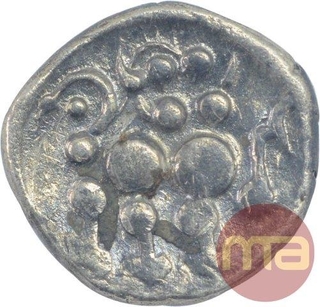 Silver Dramma Coin of Yadava Dynasty.