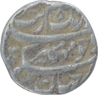 Silver One Rupee Coin of Aurangzeb of Multan Dar Ul Aman Mint.