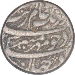 Silver One Rupee Coin of Aurangzeb of Multan Dar Ul Aman Mint.