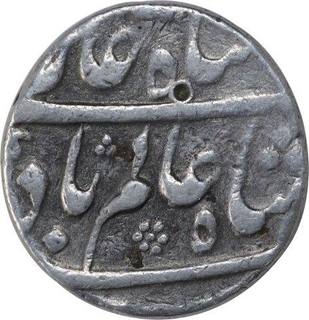 Silver One Rupee Coin of Shah Alam Bahadur of Karimabad Mint.