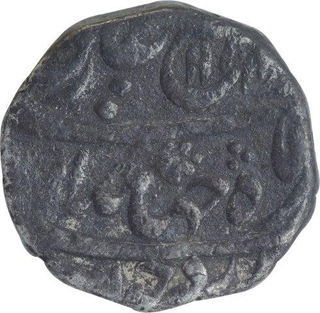 Silver One Rupee Coin of Jahandar Shah of Akbarabad Mustiqir Ul Mulk Mint.