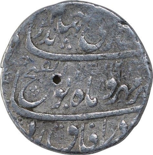 Silver One Rupee Coin of Jahandar Shah of Shahjahanabad Dar ul Khilafat Mint.