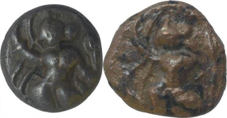 Copper Kasu Coins of Arani Maratha of Maratha Confederacy.