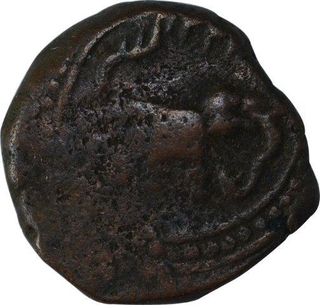 Copper Bahram Half Paisa Coin of Tipu Sultan of Faiz Hisar Mint of Mysore Kingdom.