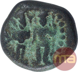 Copper Kasu Coin of Sasivarnadeva of Shivaganga Rajas.