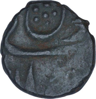 Copper Dokdo Coin of Thakurs of Bhaunagar State.