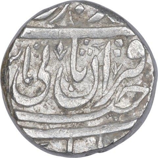 Silver One Rupee Coin of Jahangir Muhammad Khan of Bhopal State.