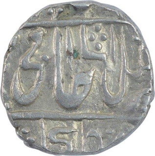 Silver One Rupee Coin of Daulat Rao of Sipri Mint of Gwalior State. 