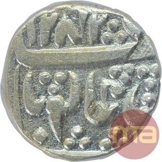 Silver One Rupee Coin of Jayaji Rao of Jhansi Mint of Gwalior.