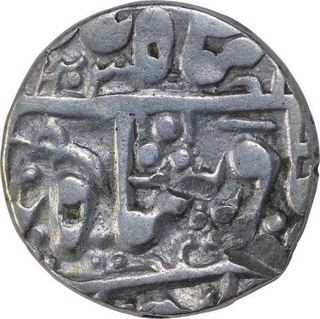 Silver One Rupee Coin of Ajmer Mint of Jodhpur State.