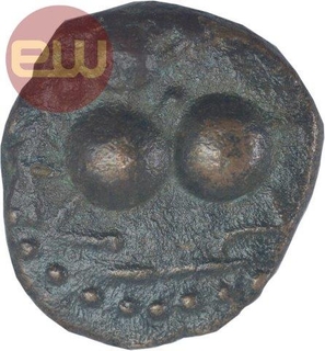 Copper Kasu Coin of Mysore Wodeyars.