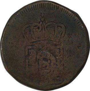 Copper One Tanga Coin of Miguel of Goa of Indo Portuguese.