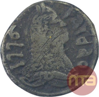 Silver Half Pardao Coin of Goa Mint of Indo Portuguese.