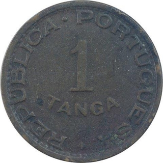 Bronze One Tanga Coin of Portuguese Administration of Indo Portuguese.