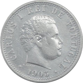 Silver One Rupia Coin of Indo Portuguese. 