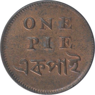 Copper One Pie Coin of Bengal Presidency.