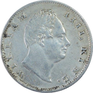 Silver One Rupee Coin of King William IIII of Calcutta Mint of 1835.