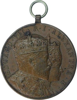 Copper Medal of Edward VII & Queen Alexandra of Hong Kong.