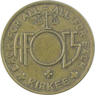 Copper Canteen Token of Aluminium Factory of Kirkee.