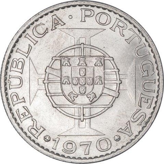 Cupro Nickel Ten Escudo Coin of Timor of Portuguese.