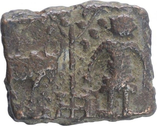 Copper Karshapana Coin of Ujjaini Region.