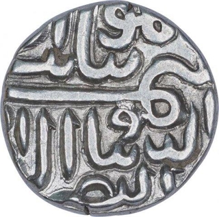 Silver Tanka Coin of Shams ud Din Muzaffar Shah II of Mustafabad Mint of Gujarat Sultanate.