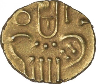 Gold Fanam Coin of Viraraya of Cochin.