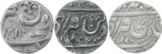 Silver Rupee Coins of Gaja Shahi Series of Datia State.